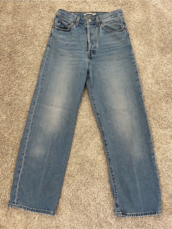 Levi's Denim - Levi's Premium Womens Ribcage Straight Jeans Size 27 High Rise Stretch 27 Inseam